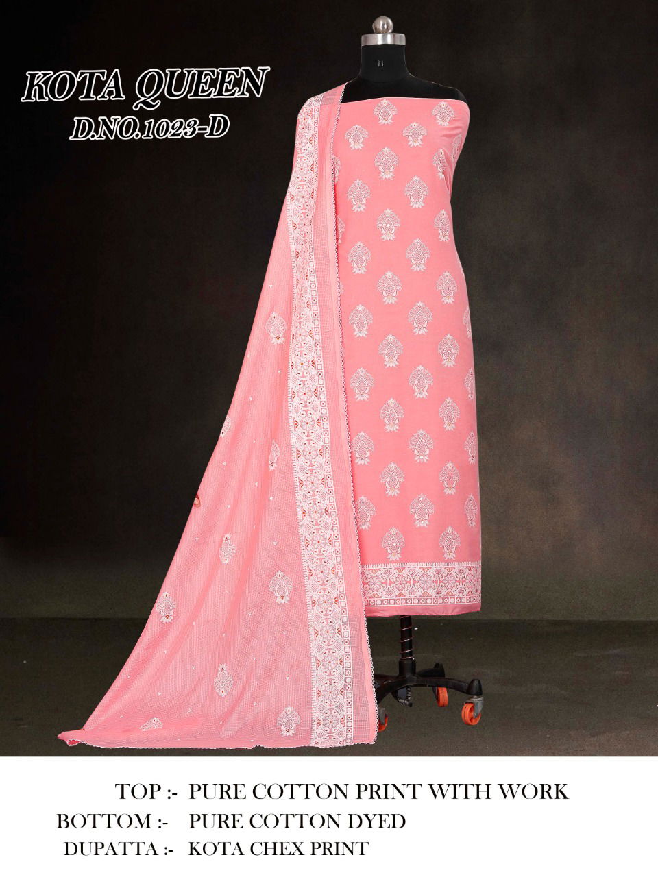Bipson Kota Queen 1023 Cotton Casual Daily Wear Khadi Print Drees Material Collection